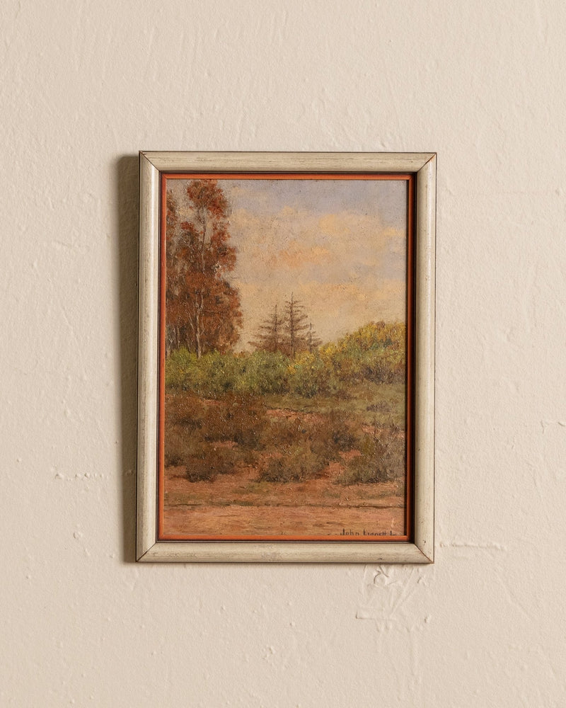 Early American Landscape Oil Painting, 20th Century - Lone Fox
