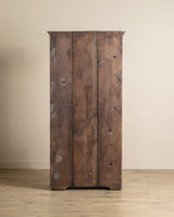 Early American Red Painted Stepback Cupboard, 19th Century - Lone Fox