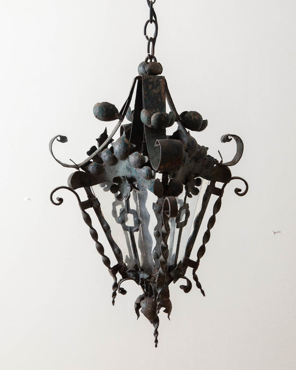 Early French Wrought Iron Lantern - Lone Fox