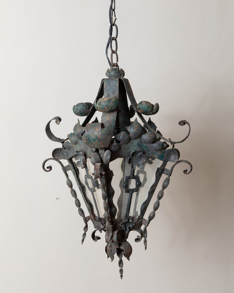 Early French Wrought Iron Lantern - Lone Fox