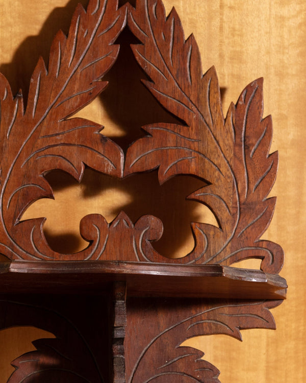 Eastlake Carved Wood Wall Shelf, Late 19th Century - Lone Fox