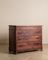 Eastlake Marble Top 4 Drawer Dresser, 19th Century - Lone Fox