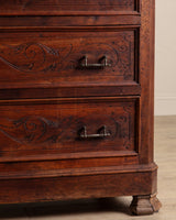 Eastlake Marble Top 4 Drawer Dresser, 19th Century - Lone Fox
