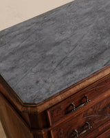 Eastlake Marble Top 4 Drawer Dresser, 19th Century - Lone Fox