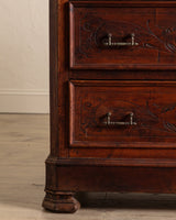 Eastlake Marble Top 4 Drawer Dresser, 19th Century - Lone Fox