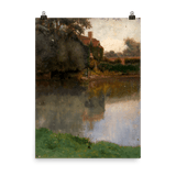 "Edge of a Stream" Art Print - Lone Fox