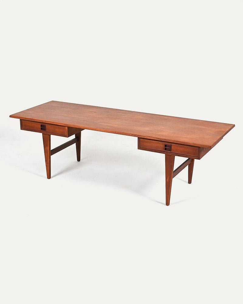 Edmund Jorgensen Teak Oversized Coffee Table - Lone Fox