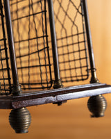 Edwardian English Oak & Brass Magazine Holder, Early 20th Century - Lone Fox