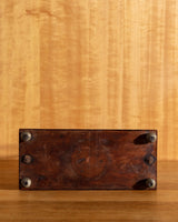 Edwardian English Oak & Brass Magazine Holder, Early 20th Century - Lone Fox