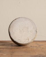 Embossed Green Round Studio Pottery Vase, 1970's - Lone Fox