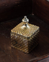 Embossed Mercury Glass Lidded Votive Holder - Lone Fox