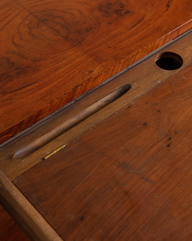 Empire Style Oak Writing Desk - Lone Fox