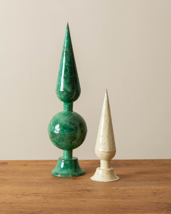 Enameled Metal Finials - Lone Fox