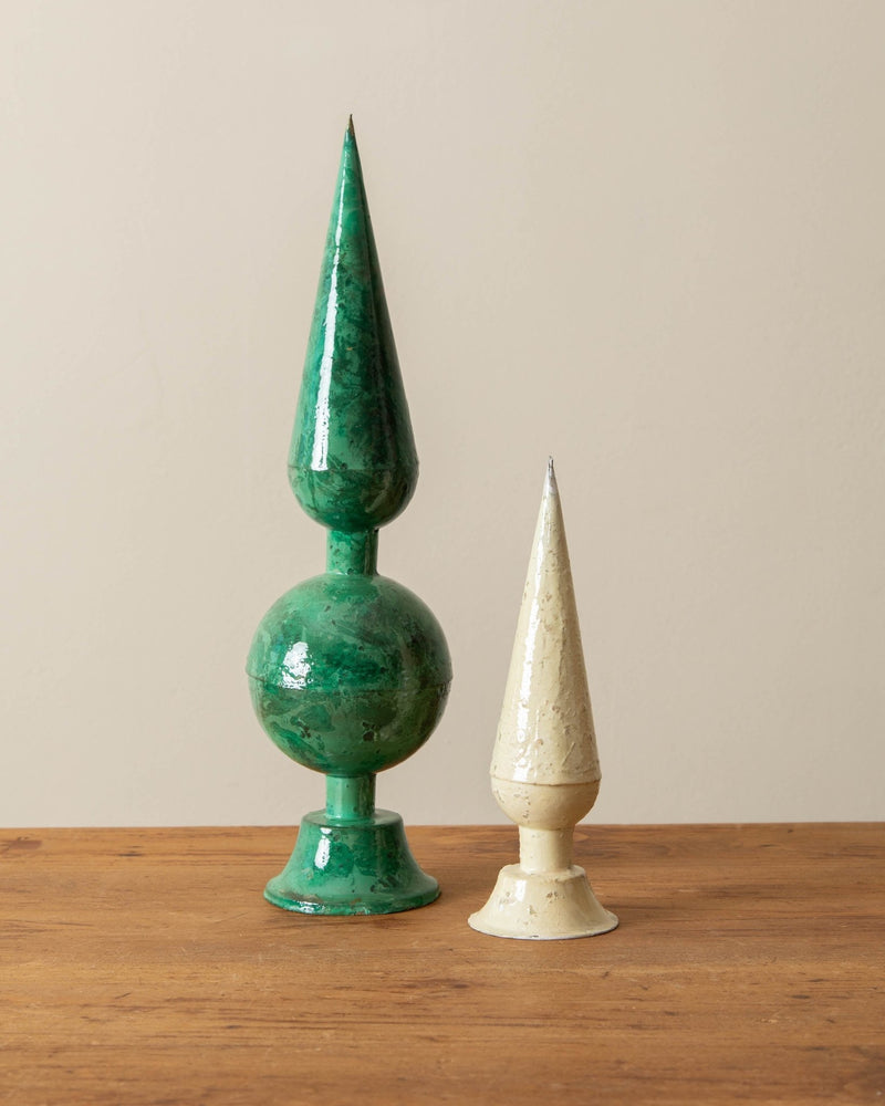 Enameled Metal Finials - Lone Fox