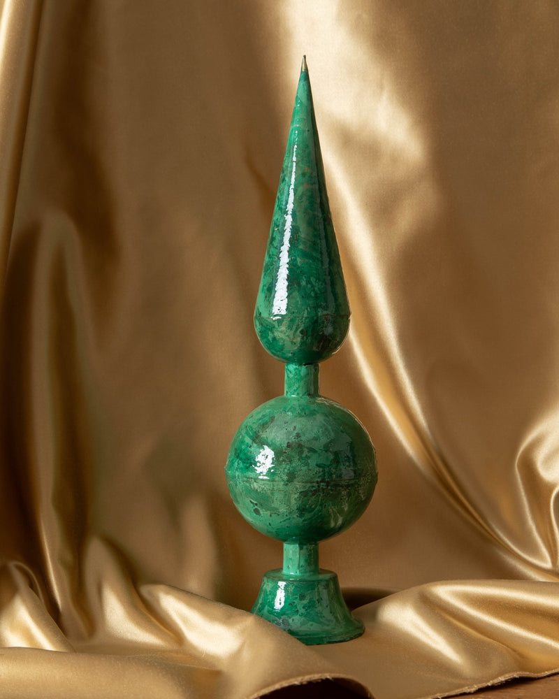 Enameled Metal Finials - Lone Fox