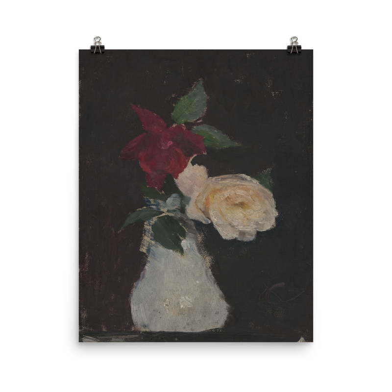 "Roses in a vase" Art Print