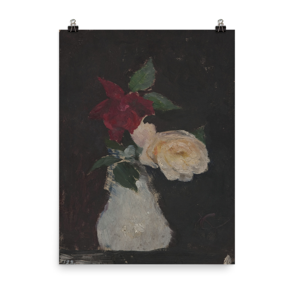 "Roses in a vase" Art Print