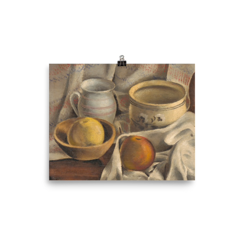 "Cermaic Pots & Apples" Art Print