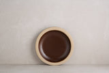 Espresso Rimmed Appetizer Plate - Lone Fox
