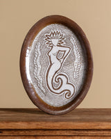 Etched Mermaid Studio Pottery Platter, American, Mid-20th Century - Lone Fox