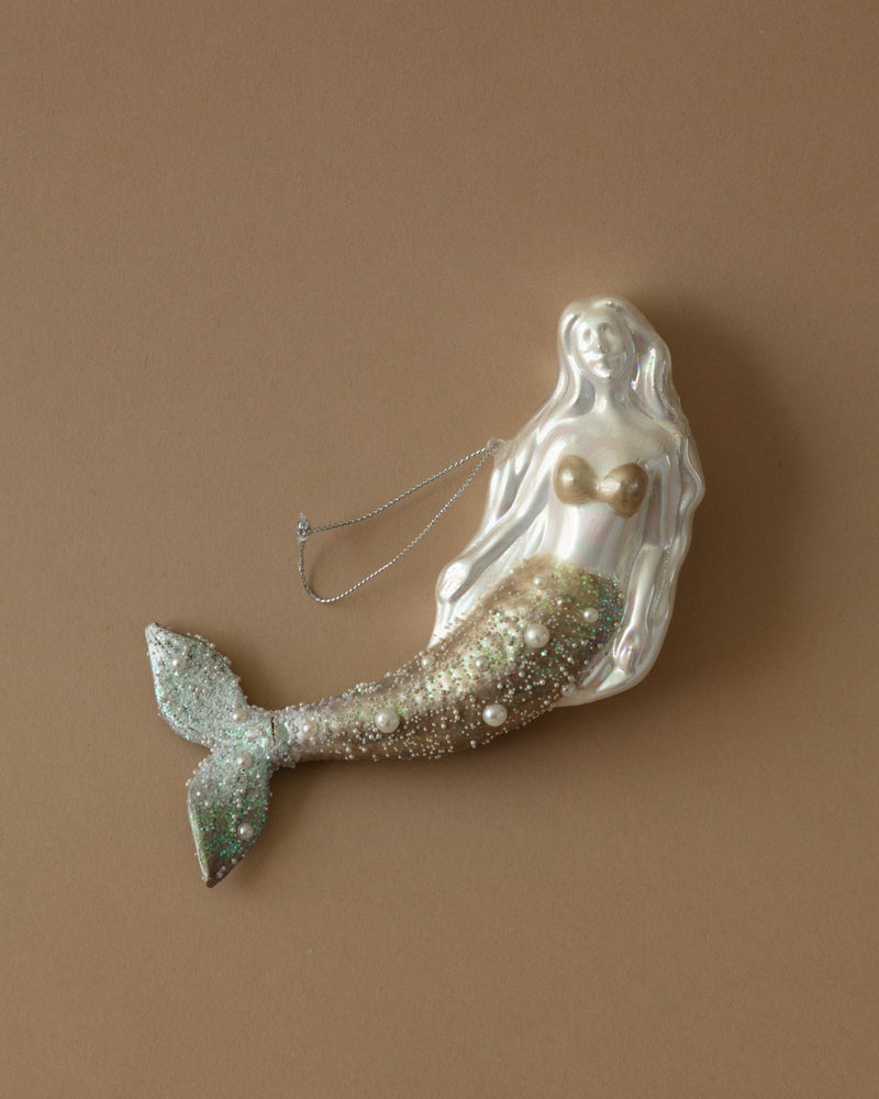 Ethereal Glass Mermaid Ornament - Lone Fox
