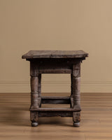 European Baroque Table w/ Single Drawer and Box Stretcher, 18th Century - Lone Fox