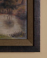 European Landscape 1 in Custom Frame, Late 19th Century - Lone Fox