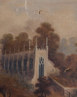 European Landscape 1 in Custom Frame, Late 19th Century - Lone Fox