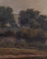 European Landscape 2 in Custom Frame, Late 19th Century - Lone Fox