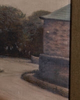 European Landscape 2 in Custom Frame, Late 19th Century - Lone Fox