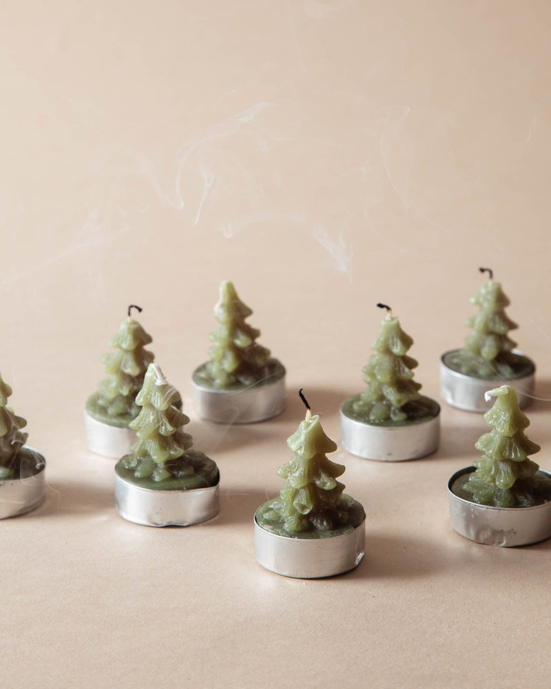 Evergreen Tree Tealights (Set of 9) - Lone Fox