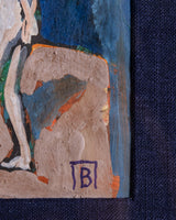 Expressionist Dancing Figures Oil Painting, 1960's - Lone Fox