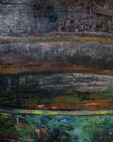 Expressionist Fish in a Bowl Oil Painting, Europe, 1970's - Lone Fox