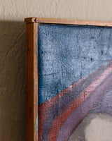 Expressionist Male Portait Oil Painting, Denmark, 1950's - Lone Fox