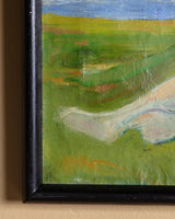 Expressionist Nude at Sunset Oil Painting by Emil Dyrberg Petersen, Denmark, 1950s - Lone Fox