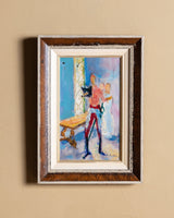 Expressionist Oil Painting by Albert Terken, Belgian School, 1963 - Lone Fox