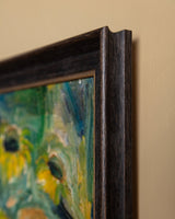 Expressionist Yellow Sunflowers Impasto Oil Painting, Italy, 1940s - Lone Fox