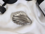 Deco Shell Compact Mirror: Silver