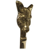 Solid Brass Fox Head Letter Opener