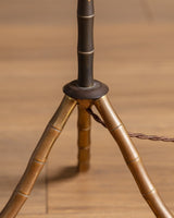 Faux-Bamboo Bronze Floor Lamp Manner of Baguès, France, 1940's - Lone Fox