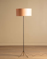 Faux-Bamboo Bronze Floor Lamp Manner of Baguès, France, 1940's - Lone Fox