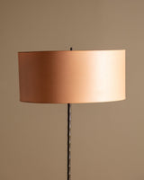 Faux-Bamboo Bronze Floor Lamp Manner of Baguès, France, 1940's - Lone Fox