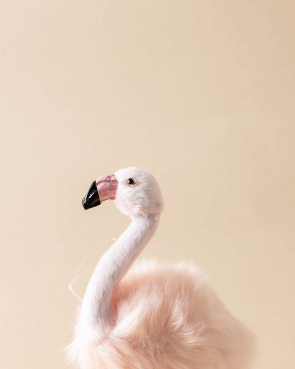 Faux Fur Flamingo Ornament - Lone Fox