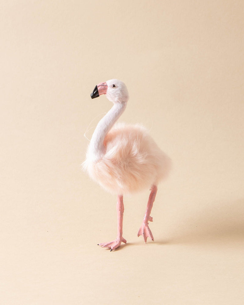 Faux Fur Flamingo Ornament - Lone Fox