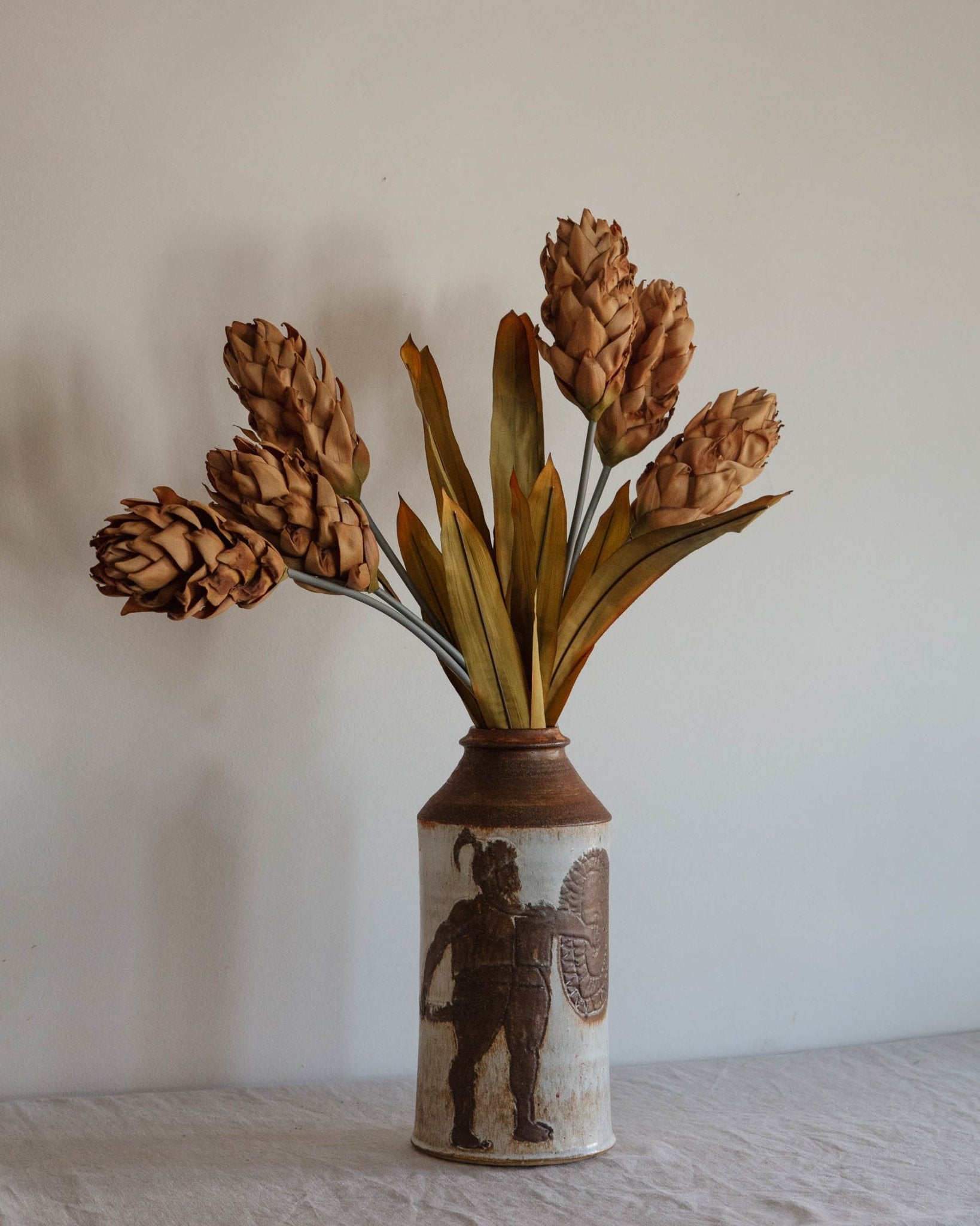 Faux Ginger Triple Flower Stem - Lone Fox