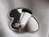 Heart Shape Compact Mirror: Silver