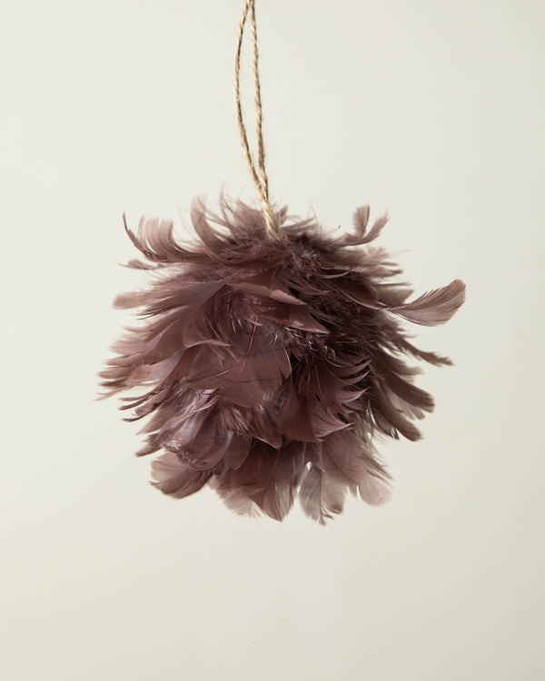 Feather Ball Ornament - Lone Fox