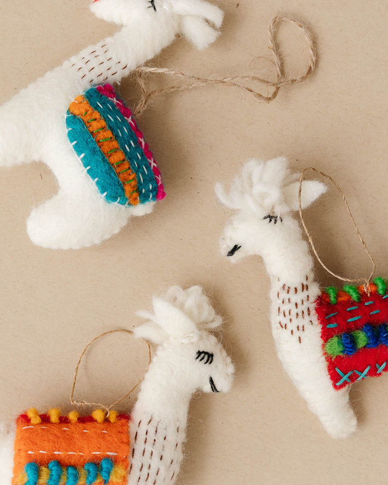 Felt Llama Ornament - Lone Fox