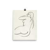 "Female Form in Pencil" Art Print - Lone Fox
