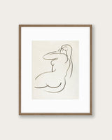 "Female Form in Pencil" Art Print - Lone Fox